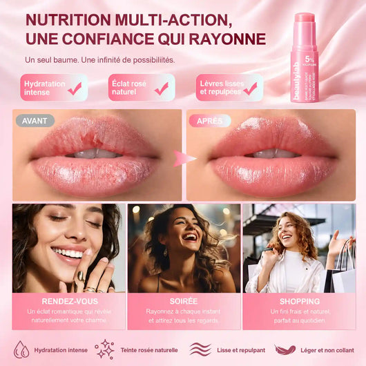 PDRN Pink Collagen Volume Multi Balm, Volufiline Stick 2PCS,Collagen Plump — immagine localizzata 3 (Français)