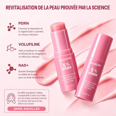 PDRN Pink Collagen Volume Multi Balm, Volufiline Stick 2PCS,Collagen Plump — immagine localizzata 6 (Français)